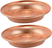 GETAJGHSD 2pcs Plate Creative Water Cup Decoration Jewelry Tray Organizer for Drawer Mini Golden Water Offering Cup Fruit Bowl for Kitchen Counter Decorative Bowl for Keys