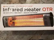 HEAT STORM TRADESMAN REMOTE INFRARED QUARTZ PORTABLE SPACE HEATER HS-1500-OTR