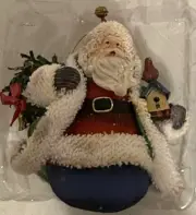 FABRIC MACHE SANTA CLAUSE ORNAMENT CLASSIC COLLECTIBLES NEW OLD STOCK