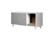 Pawz Enclosed Cat Litter Cabinet Box Grey