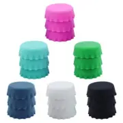 18 Pcs Silicone Beer Bottles Caps for Home Brewing Soft Drinks Soda Bottles
