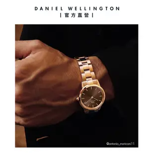 Daniel Wellington 手錶 Iconic Link Amber 36/40ｍｍ琥珀棕精鋼錶(DW00100460 DW00100461)/ 40ｍｍ