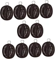 [HAWILLOSCH] Diy Pendant Resin Bean Charms 10pcs Bean Necklace Charms for Jewelry Making Earring Keychain