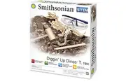 Smithsonian Diggin' Up Dinosaurs T-Rex Plastic Skeleton Set Educational,Fun,Science,Archeological Playset for Kids Age 8 up