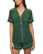Eberjey Gisele Relaxed Short Sleeve Christmas Top & Shorts