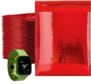 300 Hot Red Bubble Mailers 6.5 x 9 Cushion Padded Envelopes