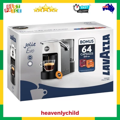 Lavazza A Modo Mio Jolie EVO Coffee Machine with 64 Pods Espresso Delizioso
