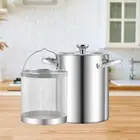 Deep Frying Pot with Strainer Basket Oil Deep Fry Pan for Blanching Soup