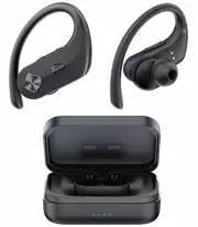 WixGear Earbuds 130H Playtime Waterproof with Mic Charging Case & Volume Control