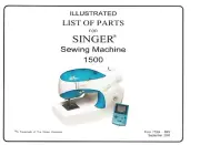 Illustrated Parts Manual, CD in PDF Format, for Singer IZEK 1500 Sewing Machines