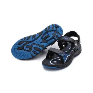 皮爾卡登 磁釦運動涼鞋 藍 男鞋
