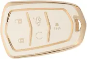 Car Key Cover Car Key Protector Keyfob Keychains Covers Key Fob Case Key Cases Key Fob Cover for Car Keys Key Cover for Key Car Fob Key Cover Key Fob Holder Key Covers TPU White