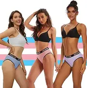 [tcomfifits] (3 Pairs) Tucking Gaff Panties for Transgender, Durability, Comfy, Cotton