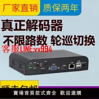 在飛比找樂天市場購物網優惠-解碼器 4K36路網絡監控視頻解碼器IPC錄像機電視墻分屏高