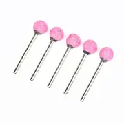 5pcs 10mm Ball Head Stone Ceramic Polishing Buffing For Dremel Drill Bit Tool