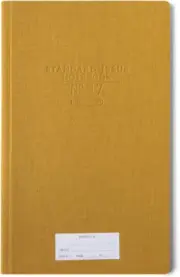 Standard Issue No. 17 Hardcover Cloth Yellow 7.25" X 11.75" Tall Notebook Journa