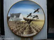 W. S. George "Canada Geese In The Autumn Field"