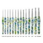 Aluminum Crochet Hooks Ergonomic Grip Knitting Needles Women Gift