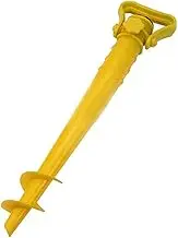 Adjustable Beach Umbrella Anchor Spike Portable Sunshade Holder for Fishing Pole Garden Patio Heavy Duty Ground Stand for Beach Use Orange