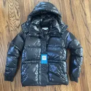Columbia Northern Gorge Goose Down Puffer Jacket 700 Fill Black Women's XS