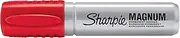 Sharpie Magnum Permanent Marker | Oversized Chisel Tip, Great for Poster Boards, Red, 12 Count