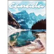 ATA-BOY CANADA LAKE AND MOUNTAINS MAGNET 2.5” X 3.5” NEW