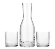 Crystalex 31A33/SET Wellness Bar 3-pcs, Decanter 28.75 oz + 2 Tumbler 9.5 oz