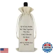 Proposal Gift Engagement Gift for Women Men Wine Bag Wedding Day Present for