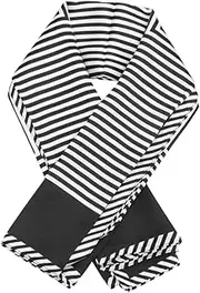 [Yardenfun] 1pc Office Bandana Ladies Scarves Ladies Scarf Stylish Scarf Silk Scarves for Hair Silk Scarf Trendy Kerchief Black Scarf Satin Neck Scarf Flight Attendant Scarf Square Kerchief