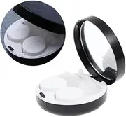 [NOLITOY] Travel Essential Marble-Design Lens Container Lightweight Holder for Safe Lens Storage for On-The-go