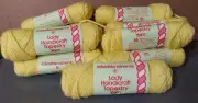 Columbia Minerva Lady Handicraft Tapestry Yarn Wool Citron Yellow 15 Skeins