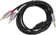 CAXUSD 3.5mm Audio Cable Extender Dual Connector Cable Extender for Earphones