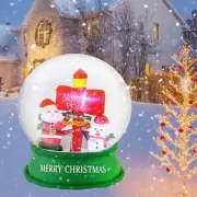Christmas Santa Snow Globe Crystal Ball Snowman Airblown Inflatable Decor BlowUp