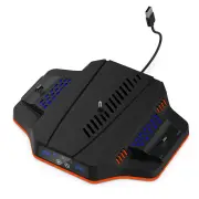 DOBE PS5 Slim Game Console Cooling Base with RGB Colorful Ambient Light Game Controller Charging Station TP5-3583
