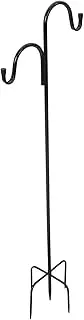 Outdoor Iron Shepherd Hook Double Hooks for Garden Shepherds Hanger for Planters Lanterns Wind Chimes