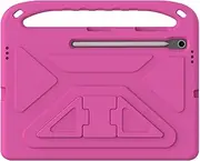 Kids Case Compatible with Samsung Galaxy Tab S10 FE Plus/Tab S10 FE+ 13.1 inch 2025, Light Weight Shock Proof Handle Stand Kids Friendly Protective Cover (Rose)