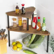 Weenson Kitchen Countertop Organizer Corner Shelf - Kitchen Spice Rack Organizat