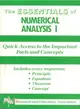 The Essentials of Numerical Analysis I