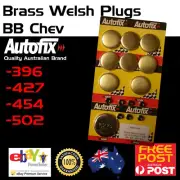 New Big Block Chev 396 427 454 Brass Welch Freeze Core Plug Set Gallery Kit