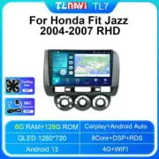For Honda Fit Jazz Manual Car Radio Stereo Multimedia GPS Navigator Carplay Auto