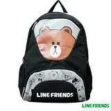 在飛比找遠傳friDay購物優惠-【LINE FRIENDS】 雙層書背包 (無辜熊大)