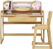 Kids Desk and Chair Set,Height Adjustable Study Desk Chair,Children Study Table with Storage and Drawers, Suitable for Reading,Drawing and Learning (Size : 100x60x75cm)