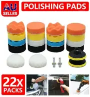 22pcs 3" Buffing Waxing Polishing Pads Sponge Kit Set For Car Polisher Drill Set