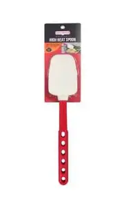 ChefMaster 90228 13-2/5" High-Temp Spoon with Silicon Spoon Blade
