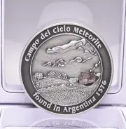 CAMPO DEL CIELO METEORITE in COLLECTORS COIN NUMBER 0020 MT116