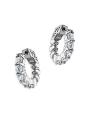 Bloomingdale's Fine Collection Diamond Huggie Hoop Earrings in 14K White Gold, 1.50 ct. t. w.