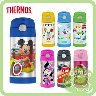 THERMOS 膳魔師 304不鏽鋼 真空保溫瓶 360ml / F401系列吸管(B款)