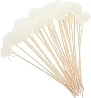 30Pcs Rattan Diffuser Sticks Natural Aroma Diffuser Flowers for Essential Oils Fragrance Oil Freshener for Home Office and More Decor