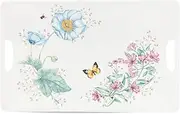 Lenox 855601 Butterfly Meadow Melamine Handled Serving Tray, Lightweight Melamine Material