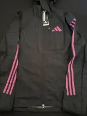 2003 Adidas Pro Elite Team Marathon Jacket Black Pink Sweater Men Sz M HR5659